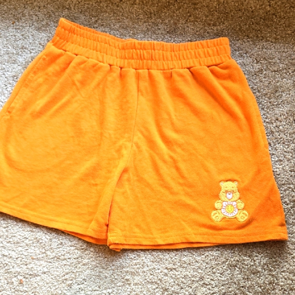 Care Bears Sunshine Bear Women's Orange Shorts Size Small